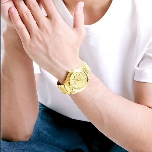 Relógio de Pulso Dourado Naviforce-NF8029 - Foto 5
