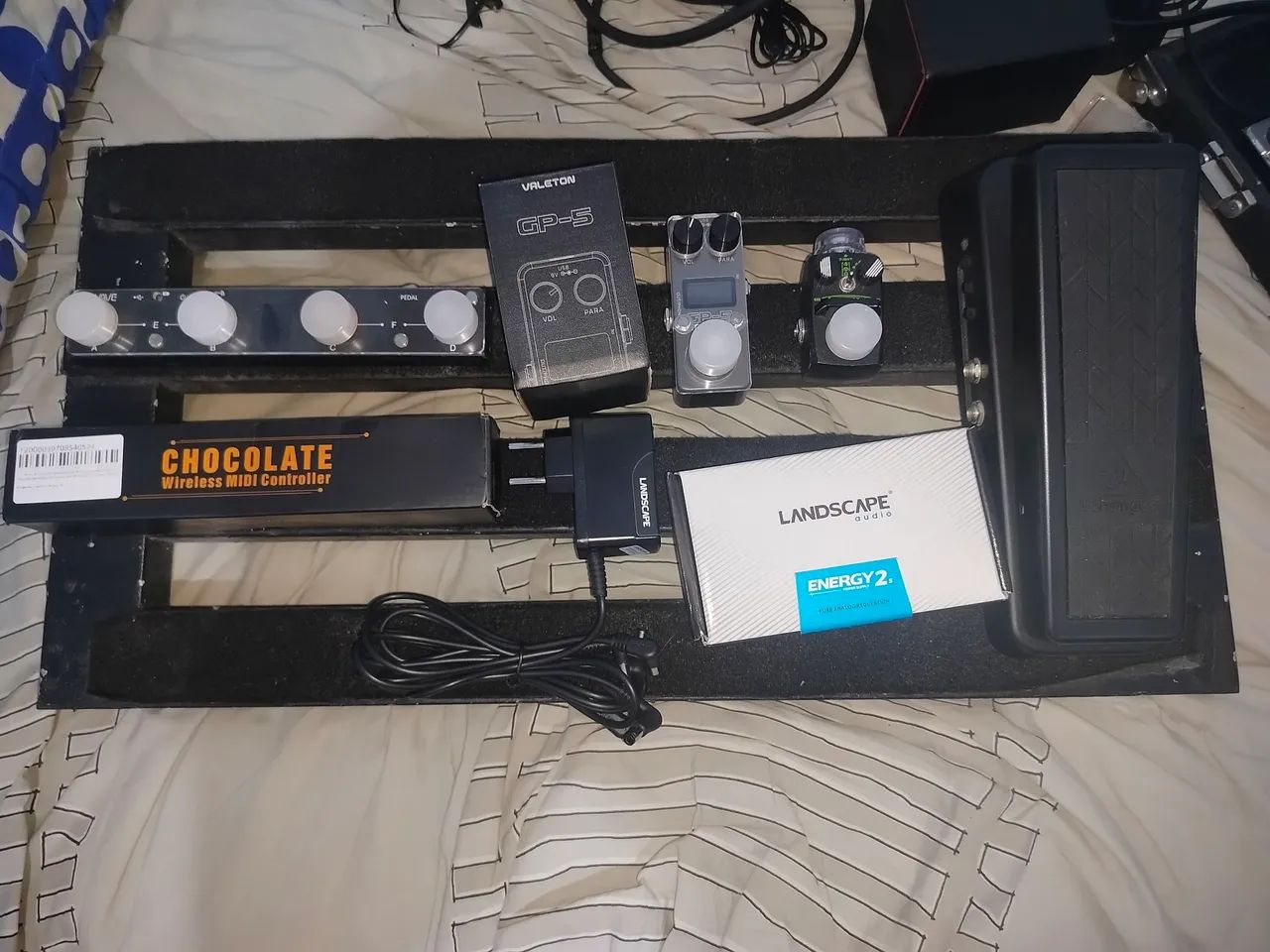 Pedalboard pedais de guitarra - Instrumentos musicais - Cruz das