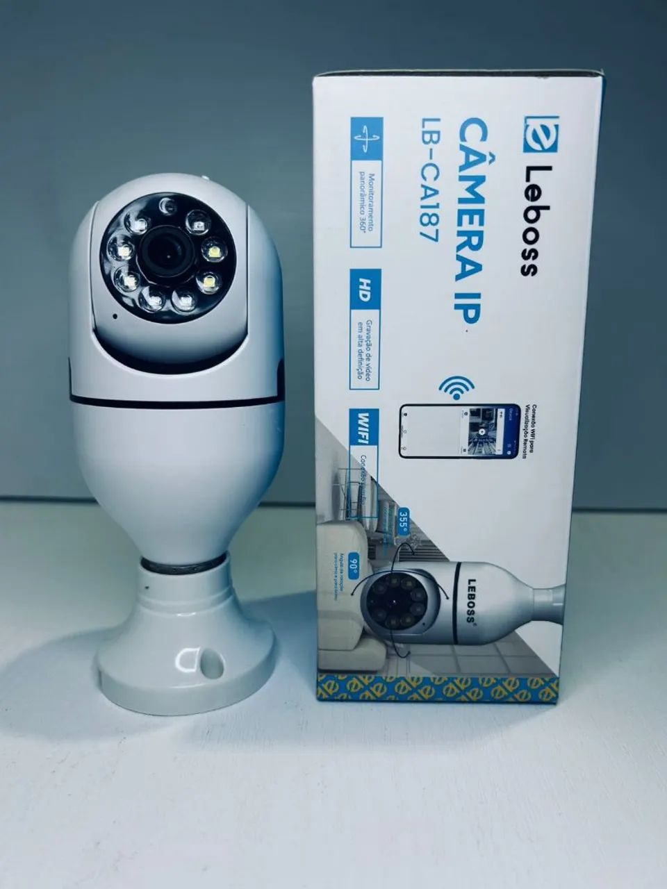 CAMERA DE LAMPADA 360 GRAUS 