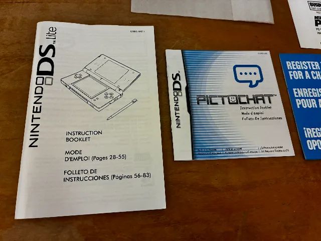 Manuais e panfletos - Nintendo DS Lite - Kit completo!  - Foto 2