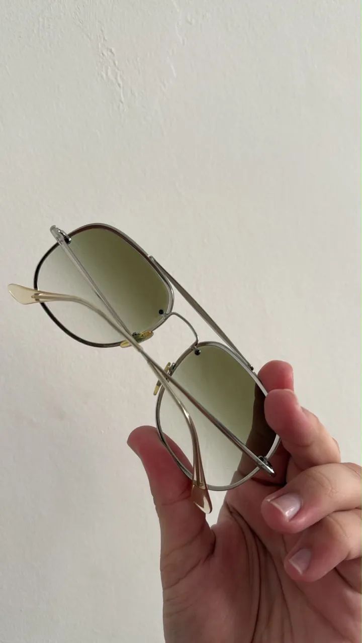 Óculos Rayban lente esverdeada degradê - Foto 5