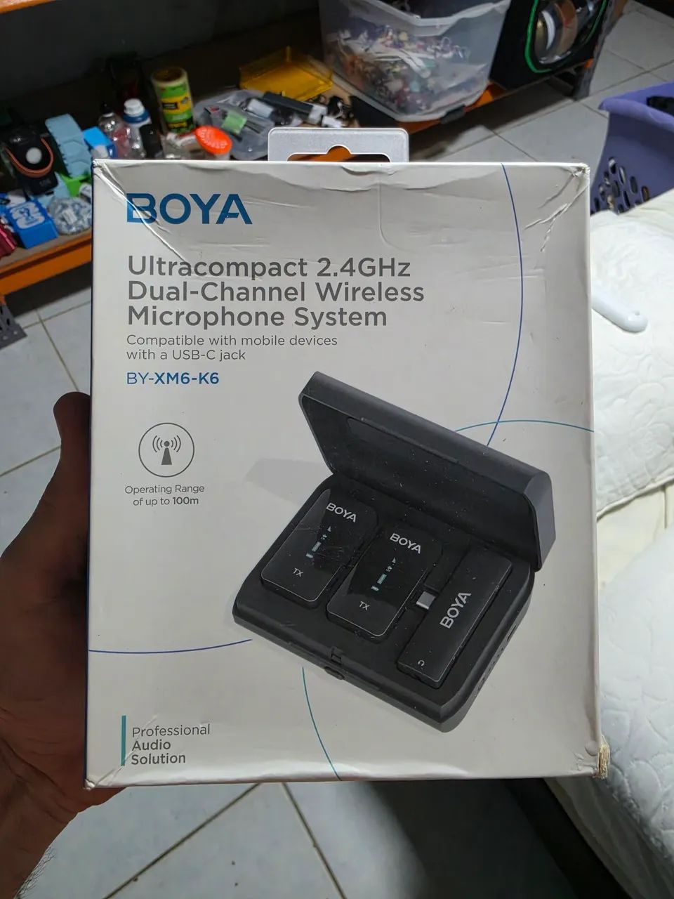 Microfone Sem fio lapela profissional BOYA - Foto 3