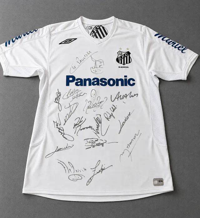 CAMISA DO SANTOS AUTOGRAFADA!!