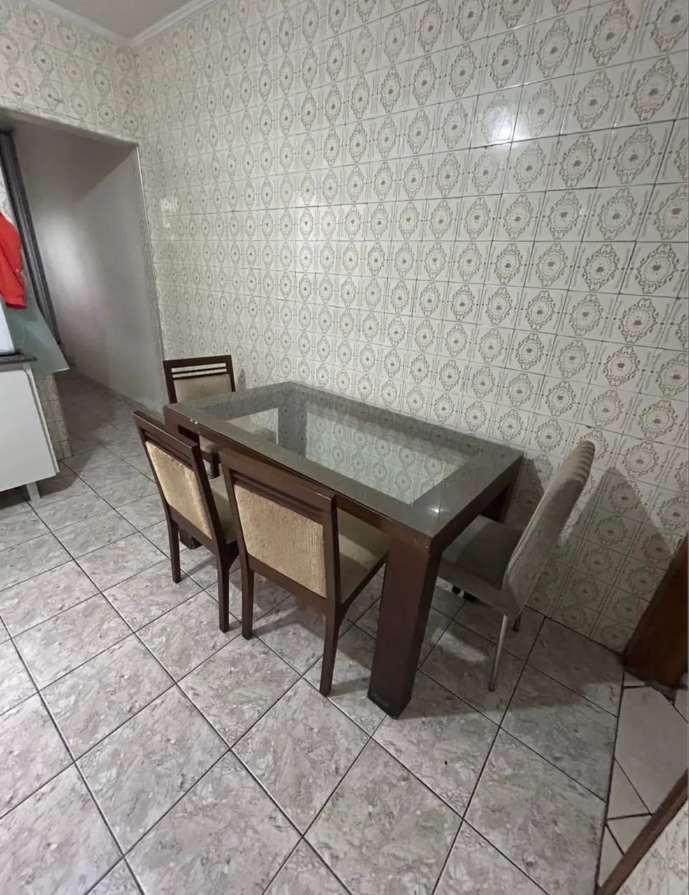 Mesa de Jantar com Tampo de Vidro - Foto 3