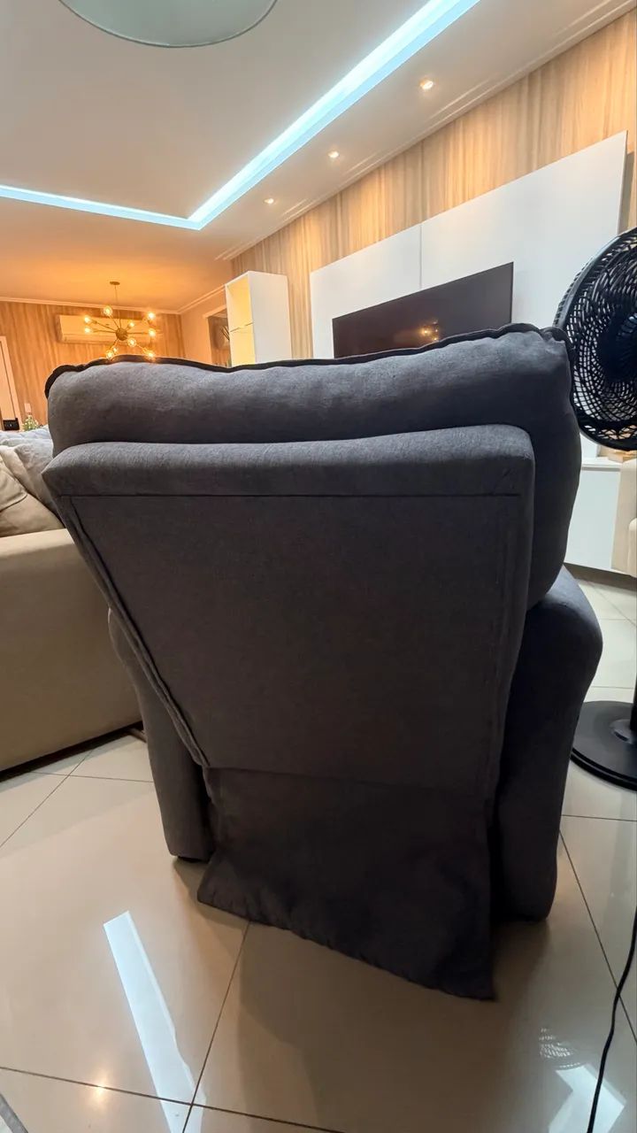 Poltrona Reclinável Sala com Pé  - Foto 4