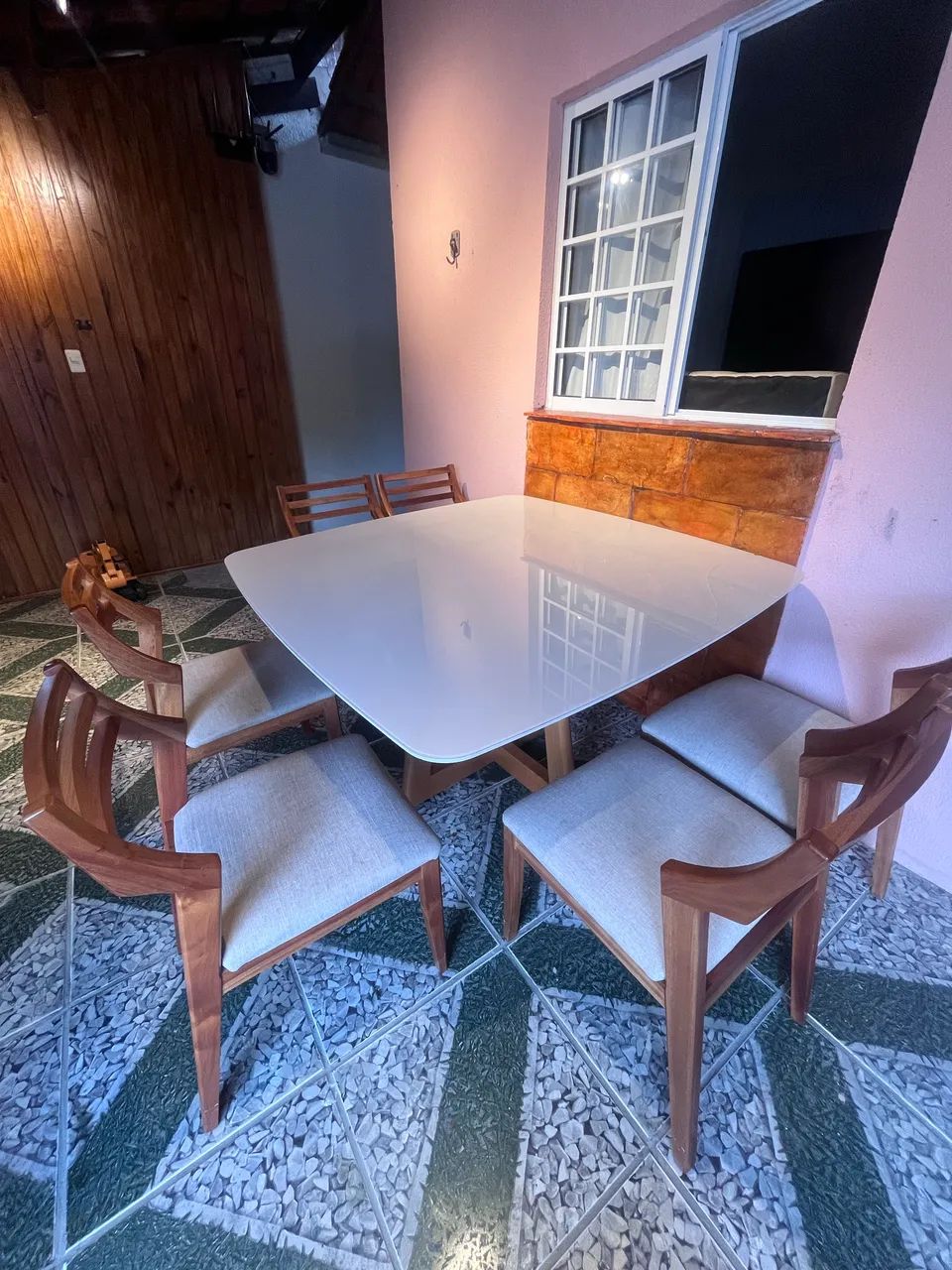Conjunto Mesa de jantar e 6 cadeiras  - Foto 2