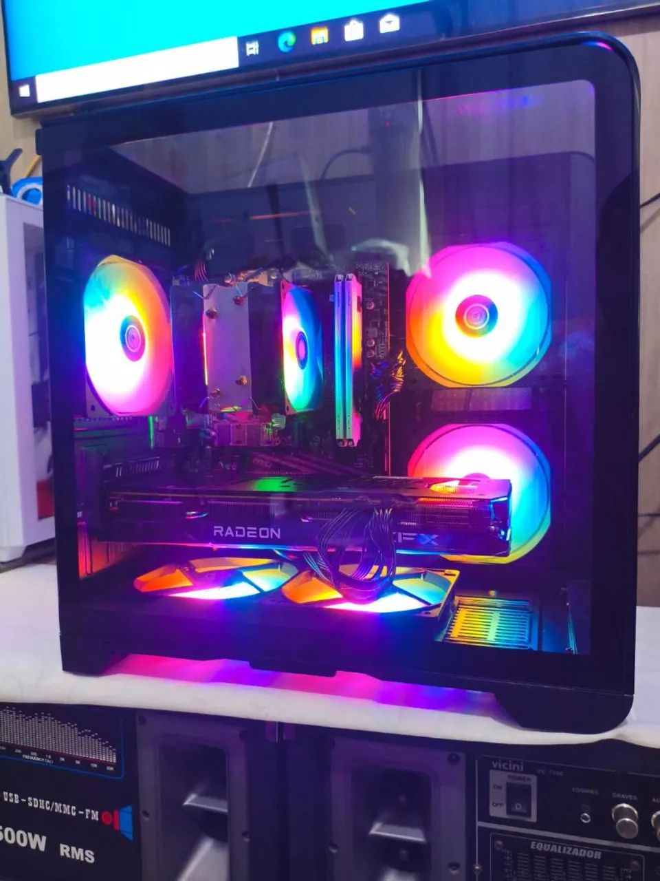 Pc Gamer Ryzen 5 5500X3D com RX 7600 estudo tr - Foto 2