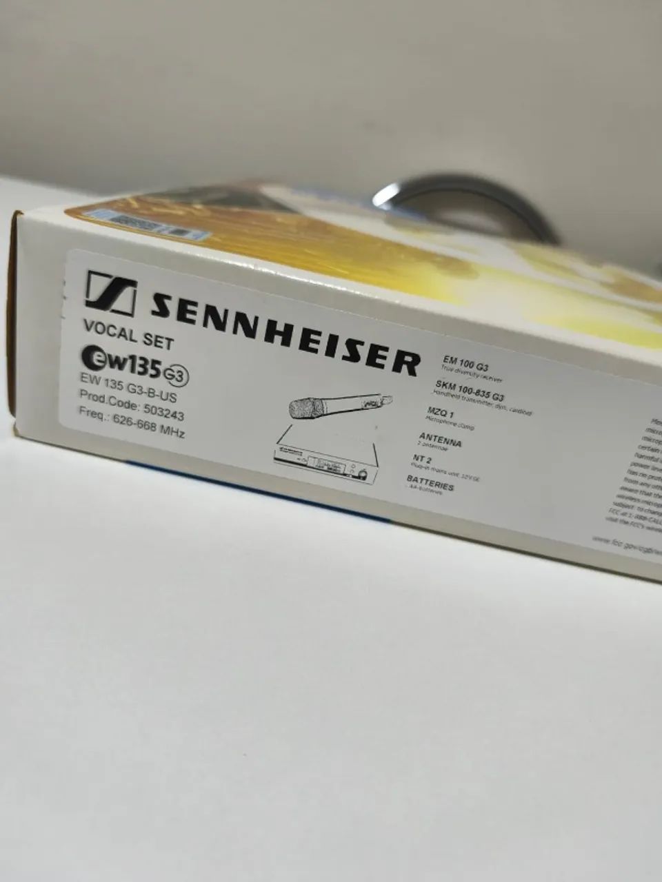 Microfone sem fio Sennheiser EW 135 G3-B Completo + Hard Case  - Foto 2