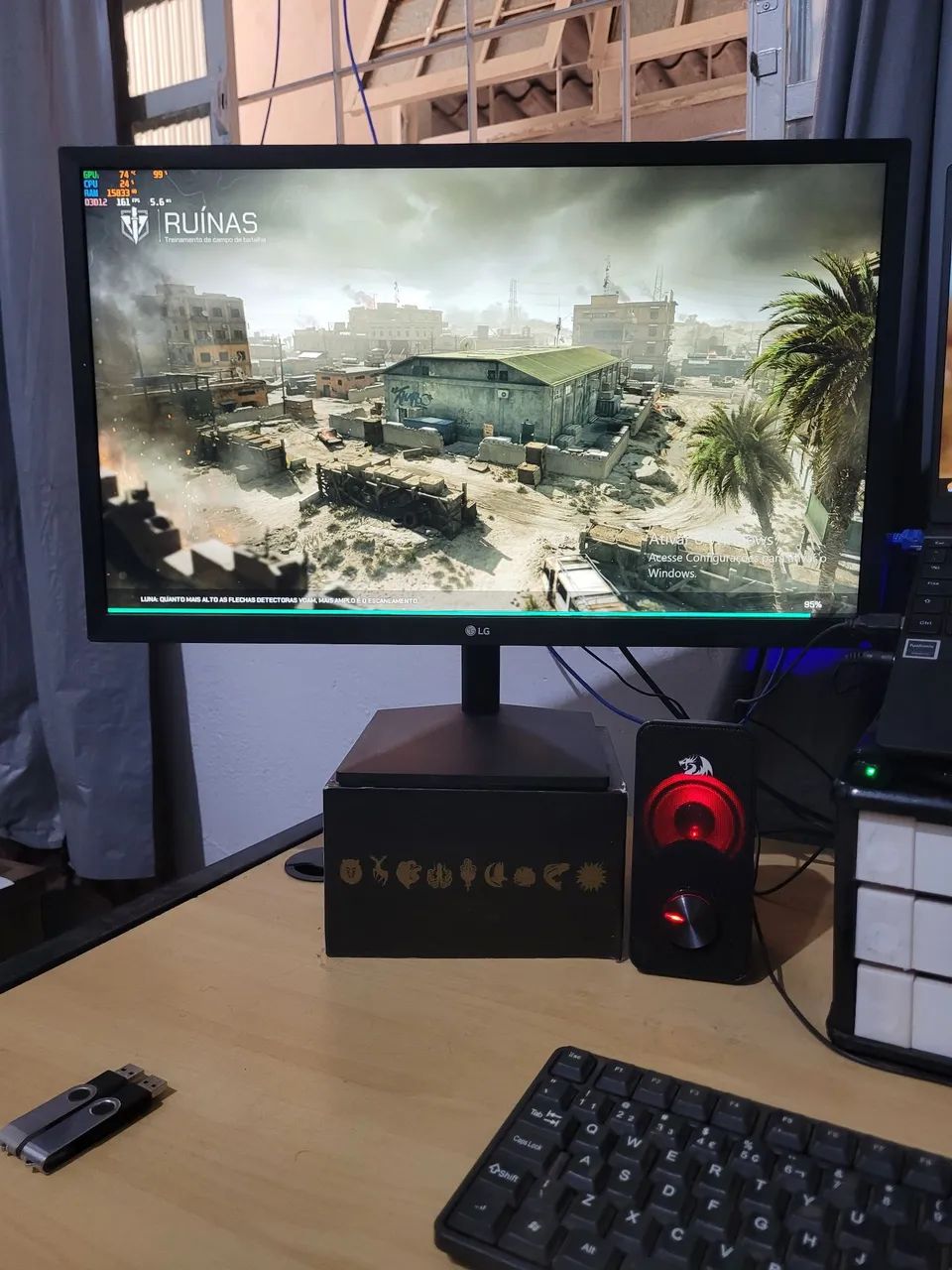 Monitor LG 24mk430h 23,8 Fhd Ips Preto 75hz  - Foto 3