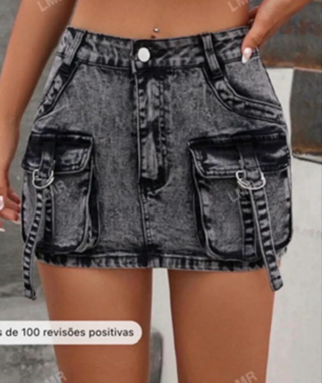 Saia jeans Shein cargo 