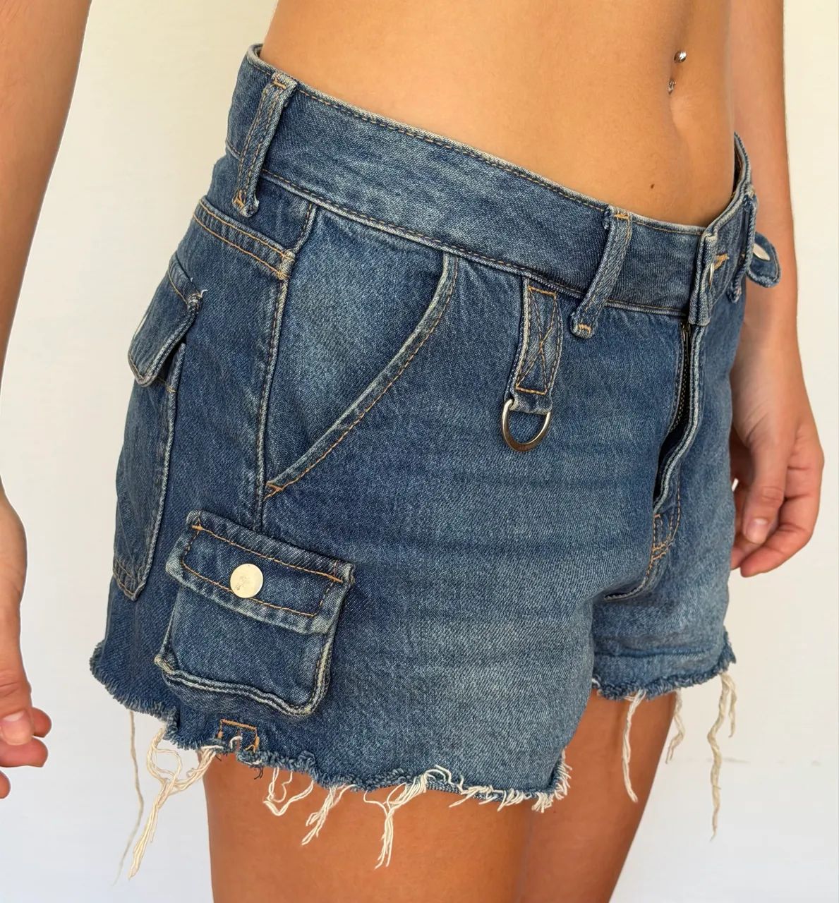 Short azul BERSHKA - Foto 3