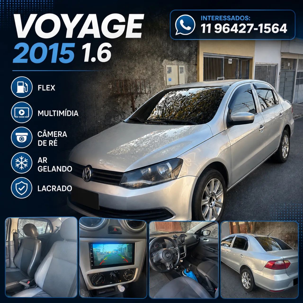 Volkswagen Voyage VOYAGE Trendline 1.6 T.Flex 8V 4p 2016