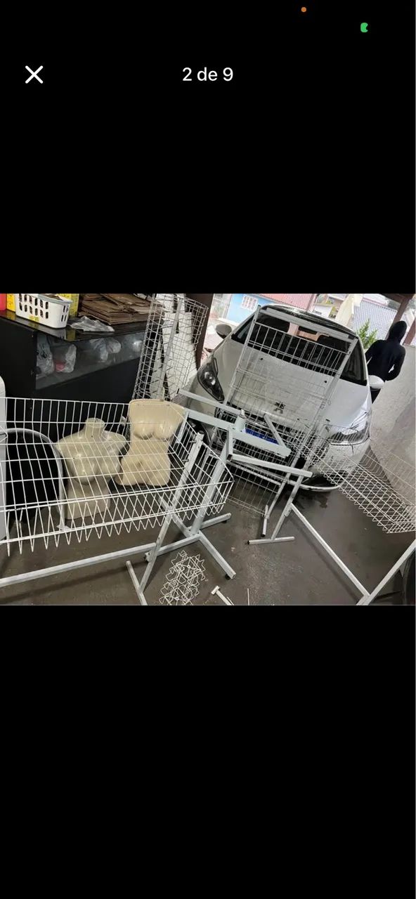 Kit para loja cabides, cestos, etc. 