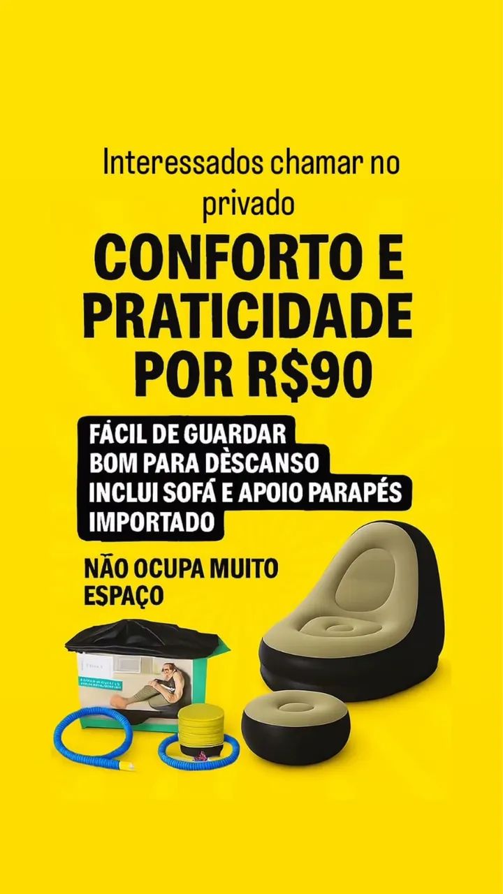 Puff inflável  - Foto 2