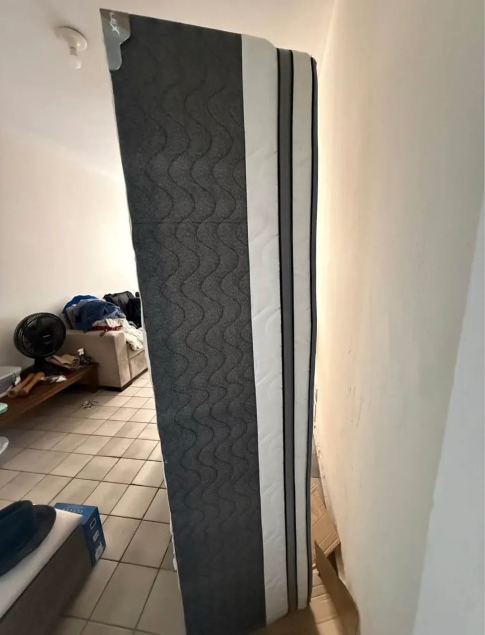 Cama molas ensacadas, com colchão acoplada - Foto 3