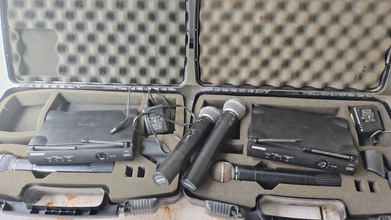 Microfone Shure sem fio UHF SM58 Beta