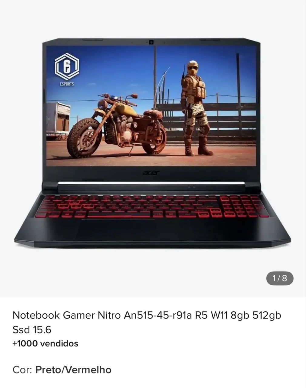 ? NOTEBOOK GAMER ACER NITRO 5 ? ESTADO DE ZERO! ? - Foto 4