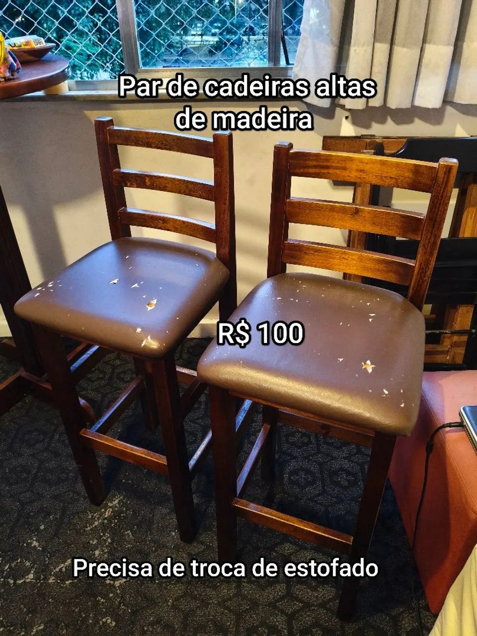 Par de banquetas altas