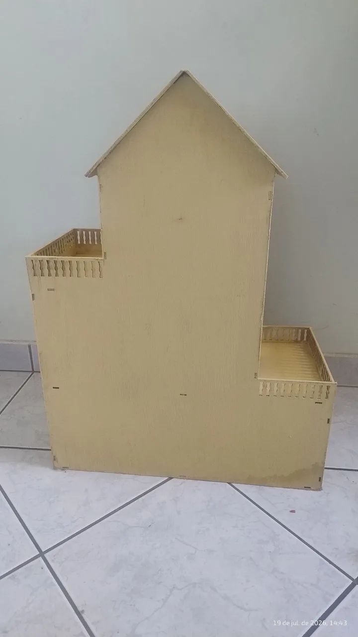 Casinha de bonecas MDF cru usada  - Foto 4