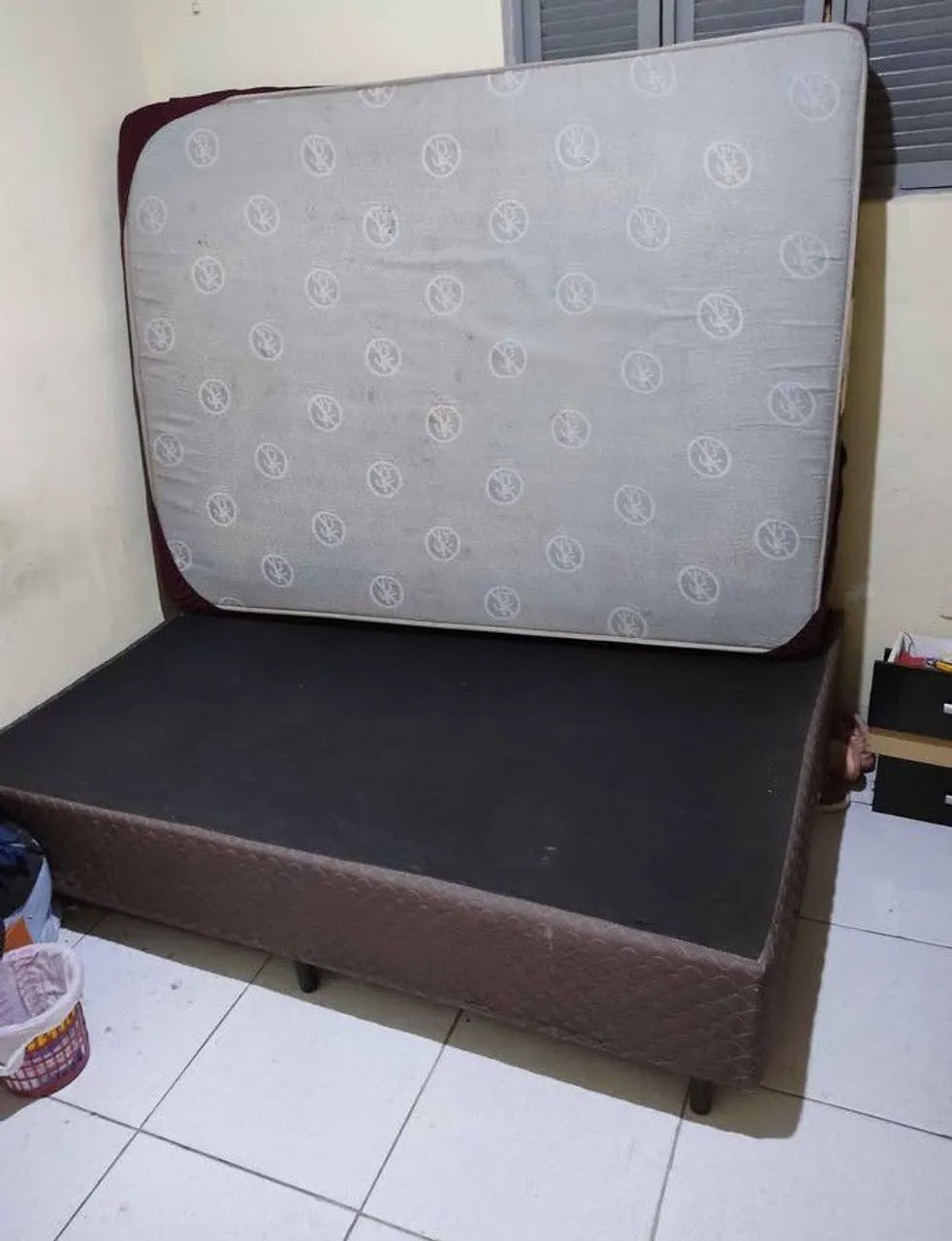 Cama box casal base e colchão 490 - Foto 2