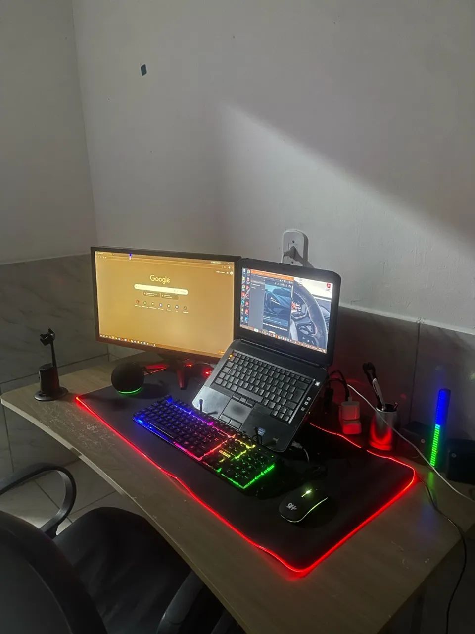 Monitor Gamer 24 Polegadas Full HD 75Hz com Base Vermelha - Foto 2