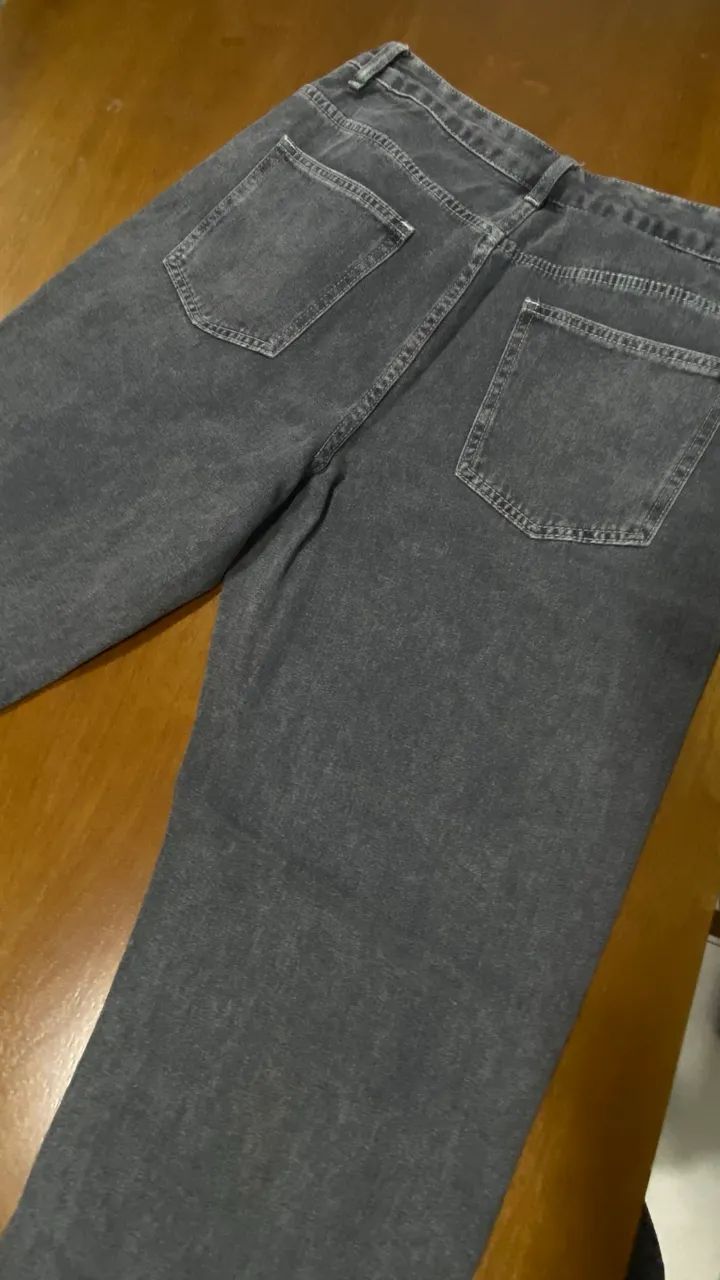 Calça Jeans Cinza escuro - Foto 4