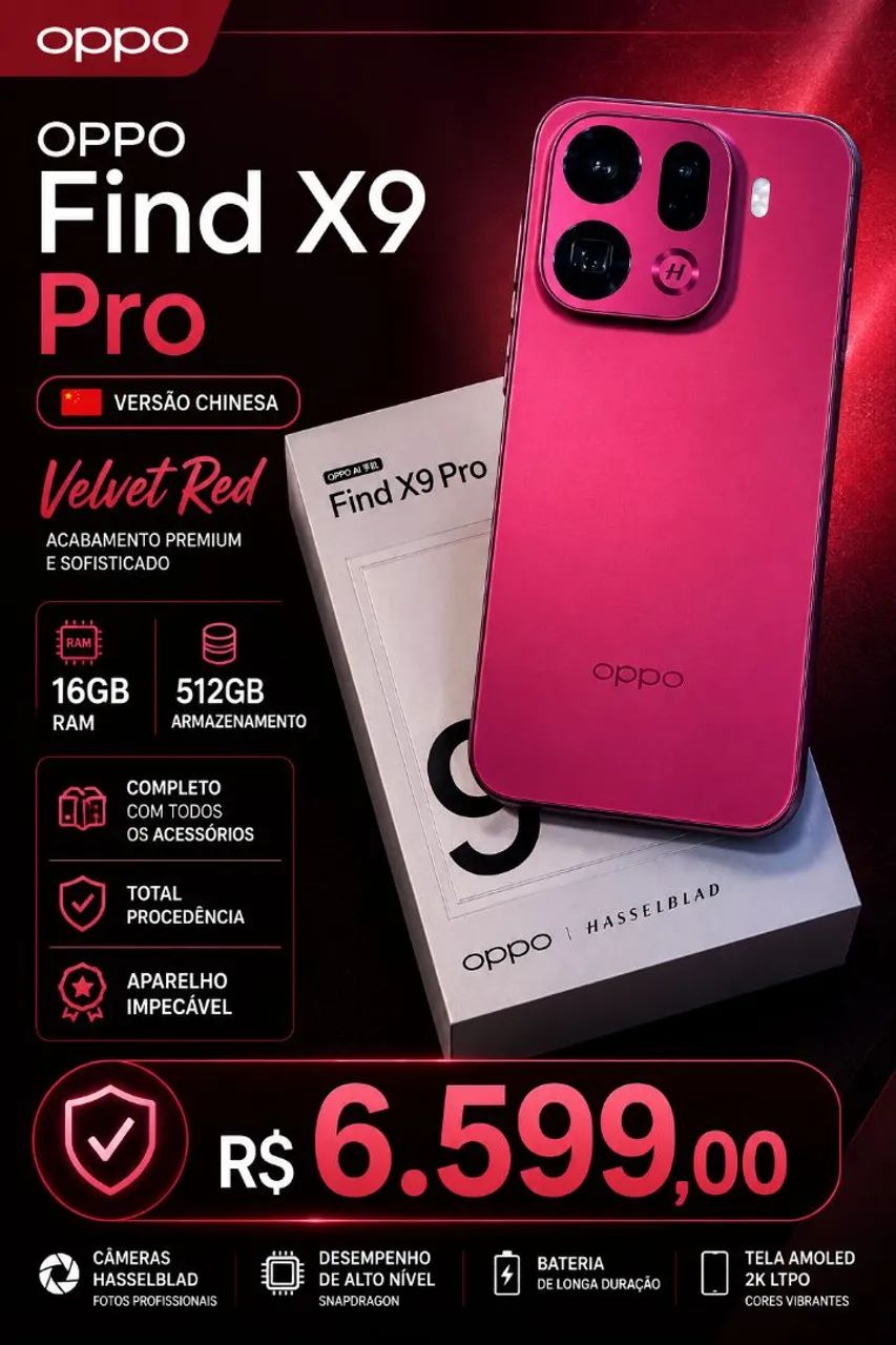 Oppo find x9 Pro Chinês 