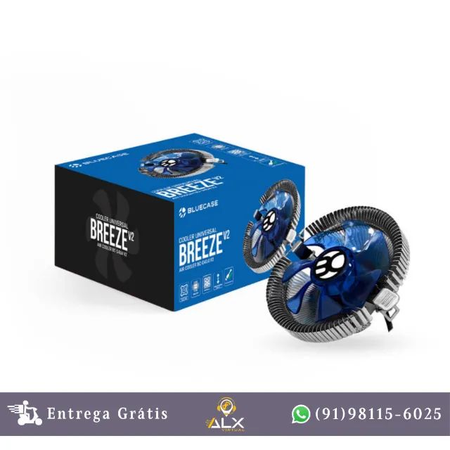 Cooler Universal Intel e Amd 65w Tdp Breeze V2 - Bluecase *ENTREGA
