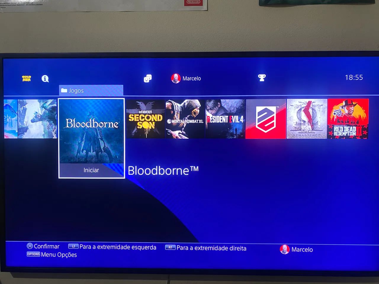 Vendo PS4 Slim 1TB - Desbloqueado - Foto 5