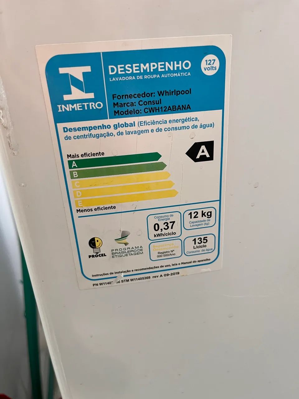 Máquina de lavar