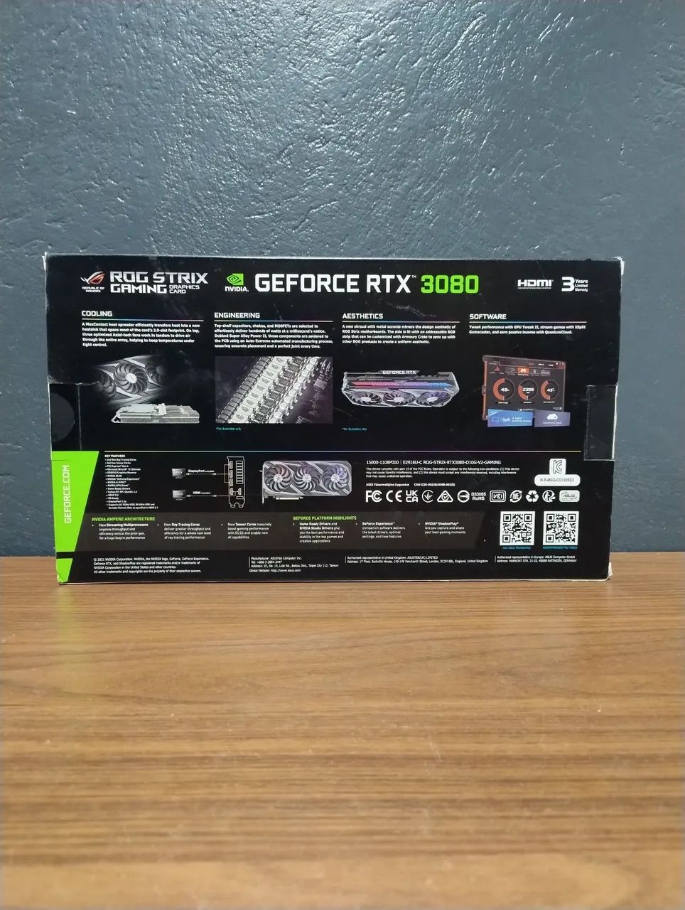 Placa de Vídeo NVIDIA RTX 3080 10GB ROG STRIX ASUS  - Foto 2