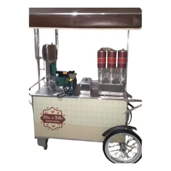 Carrinhos de pipoca, lanches e churros gourmet novo - Foto 4