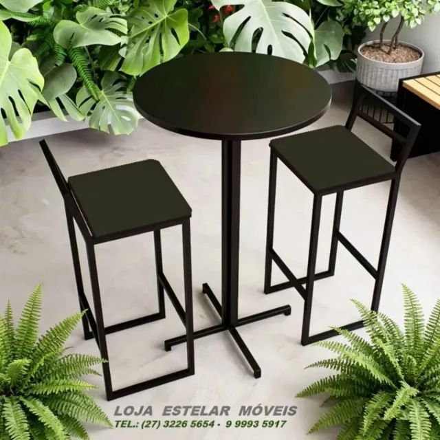 banquetas alta para bancada área gourmet - Foto 5