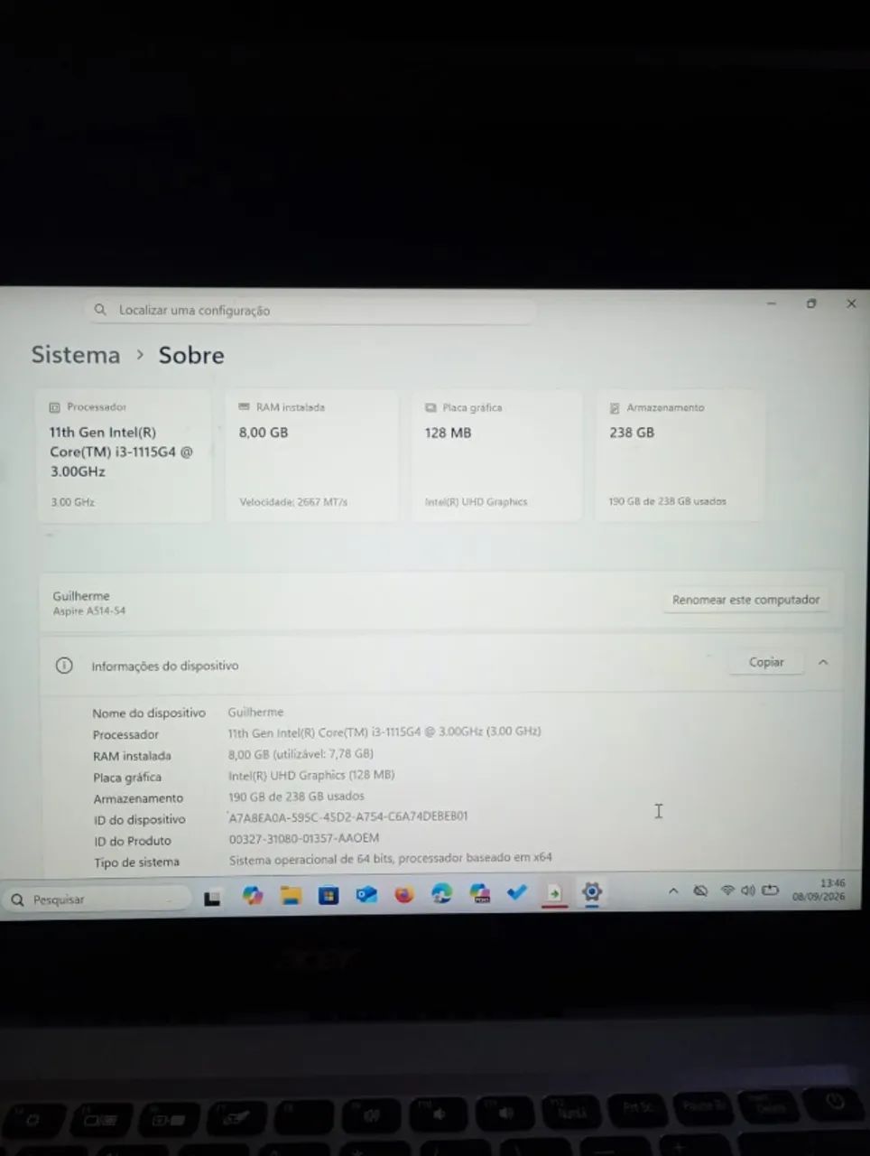 Notebook Acer Aspire 5 - Foto 4