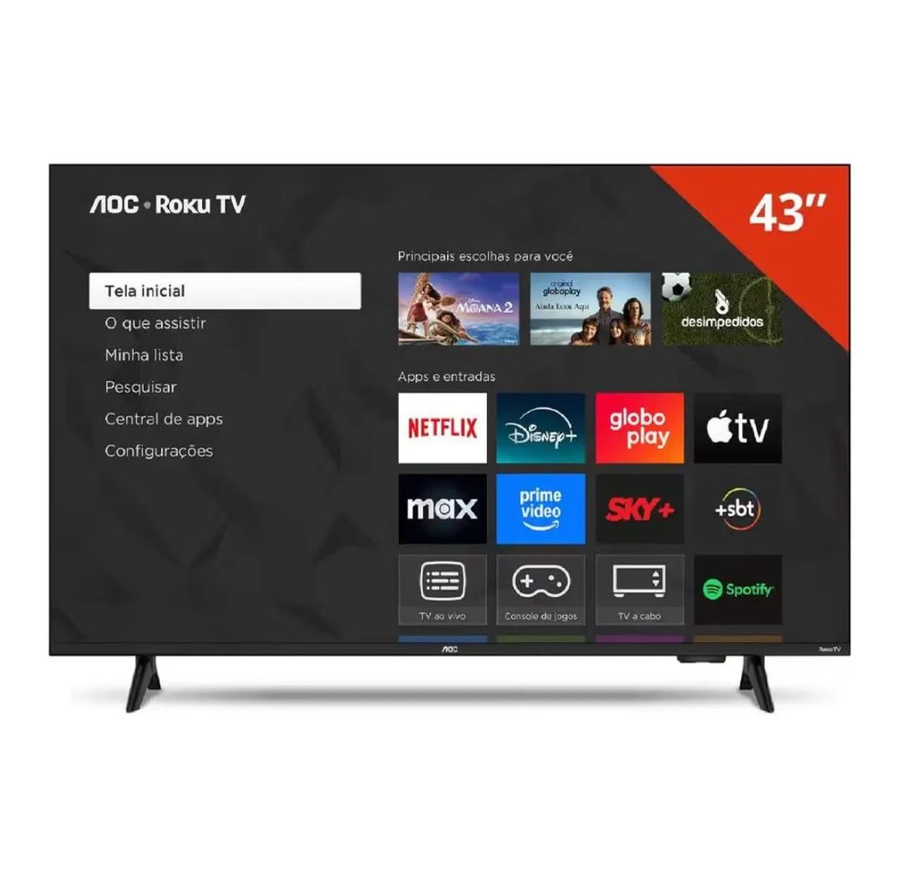 Vendo TV AOC 43 polegadas seminova 