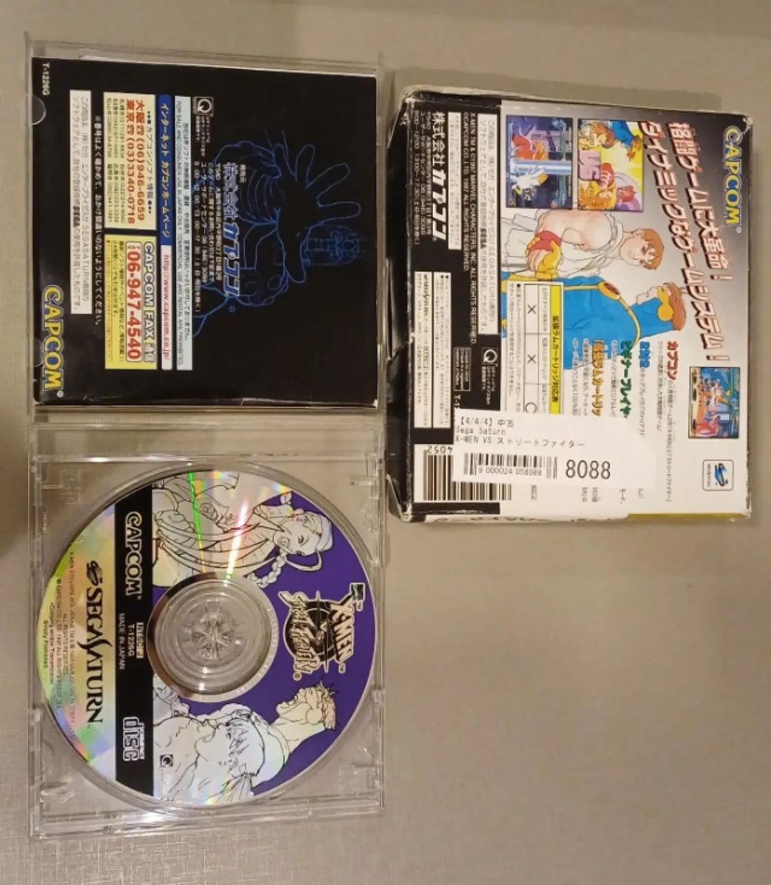 X-men Vs. Street Fighter - ORIGINAL - Sega Saturn - Japonês