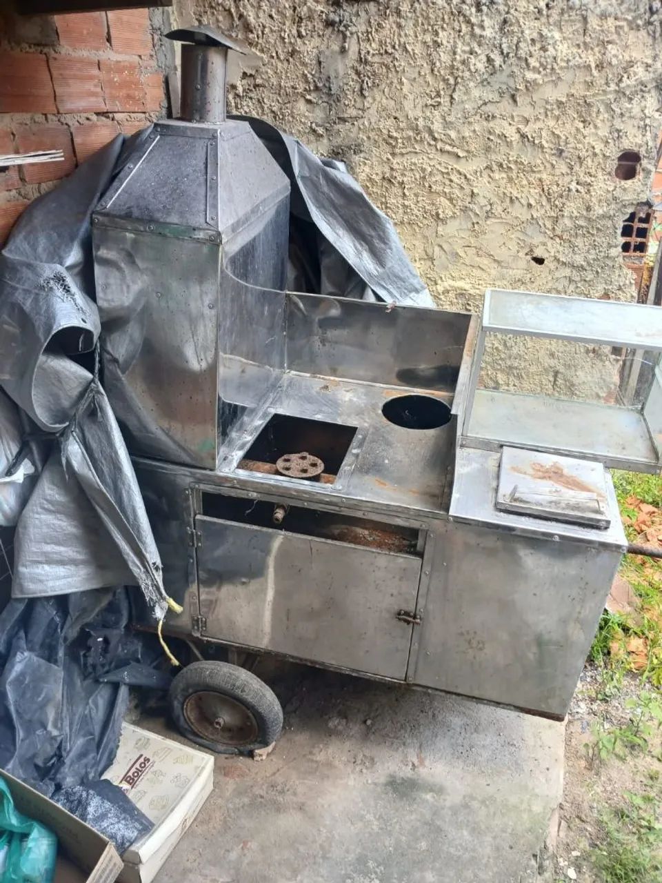 Carrinho para espetinho,batata frita e salgados 