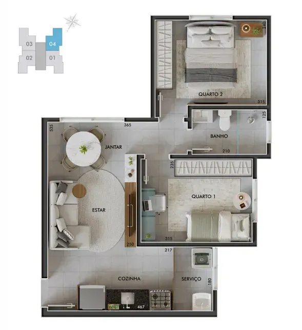 PLANTA 42m²