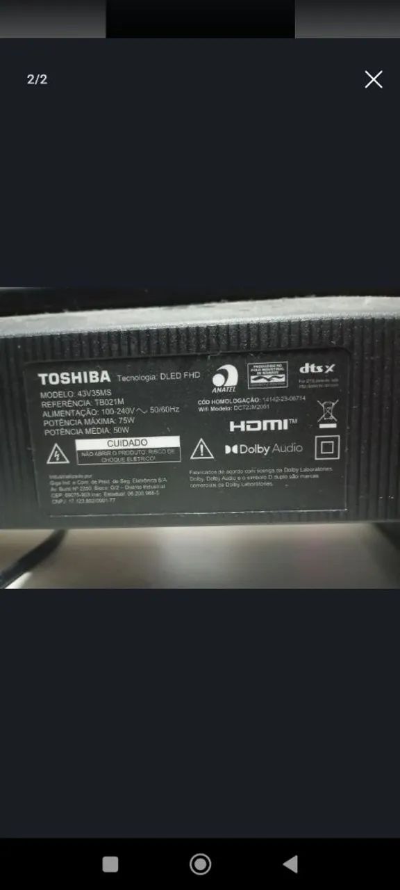 Tv smart 43 com avaria. BAIXOU - Foto 2