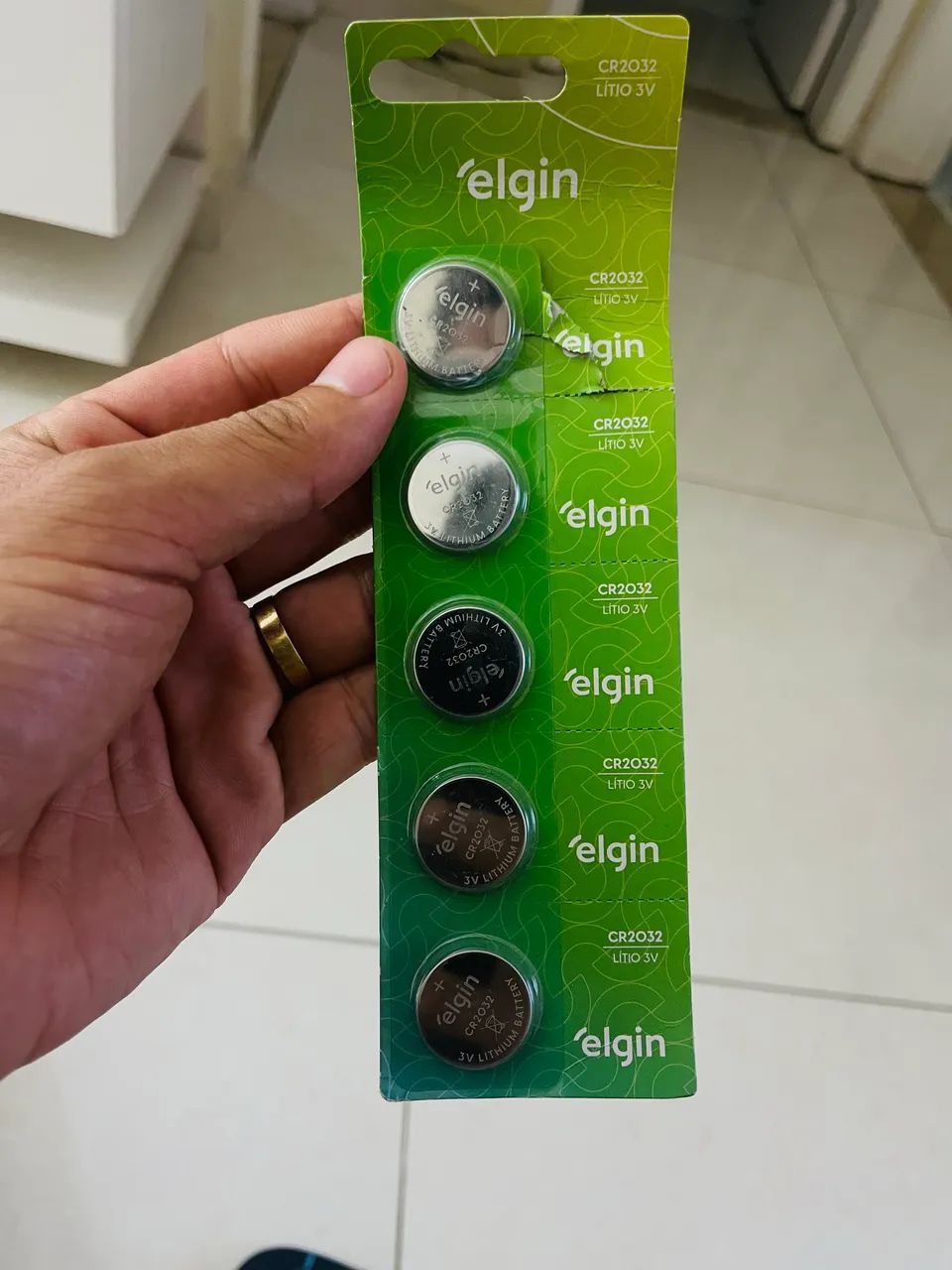 Bateria L ítio Elgin CR2032 3V - Foto 2