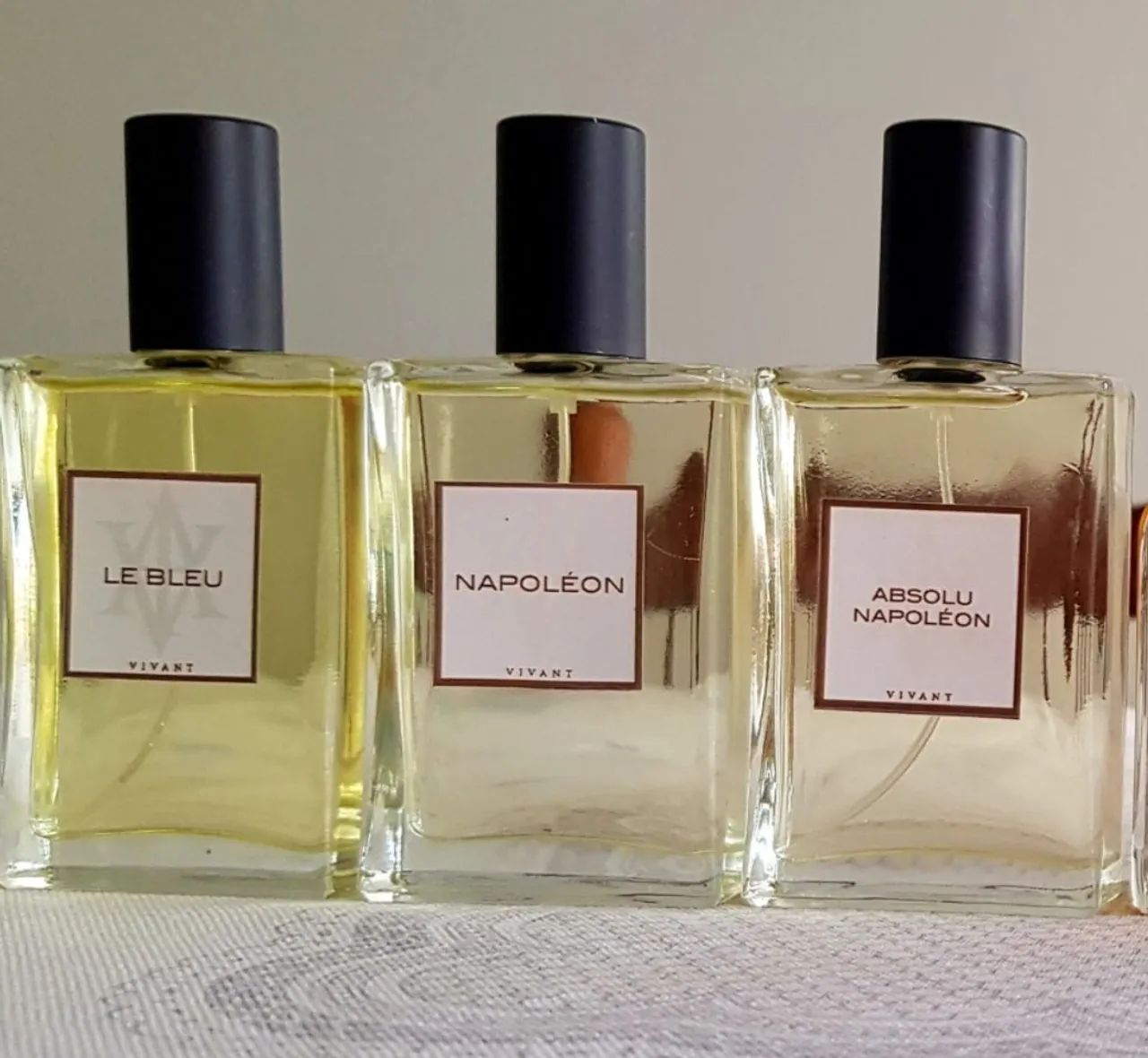 Perfumes Napoléon, Absolu Napoléon e Le Bleu Vivant 