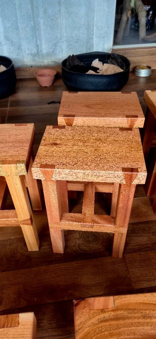 Banqueta em mogno genuíno  - Foto 3