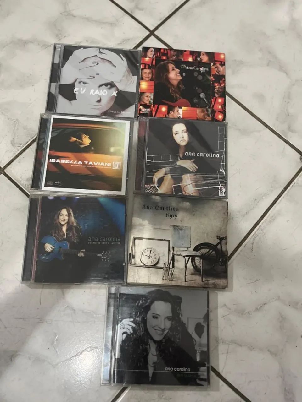 Lote cds Ana Carolina e Izabela Taviani - Instrumentos musicais
