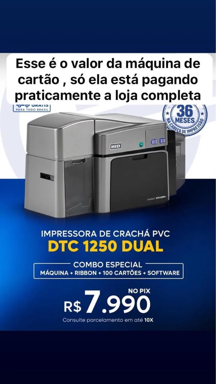 Impressora de cartão 