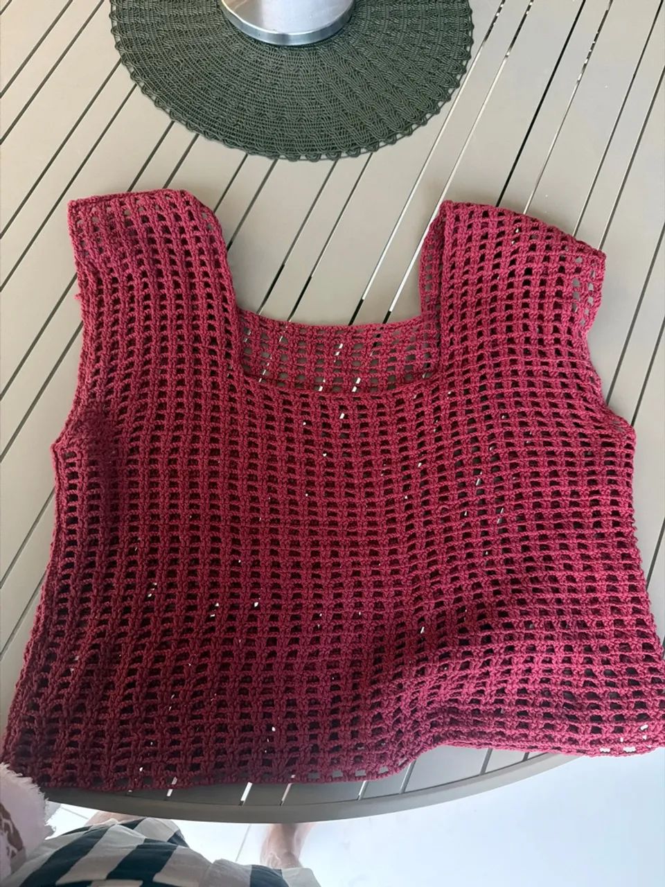Vende blusa de crochê 