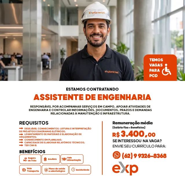 ASSISTENTE DE ENGENHARIA - ANAPOLIS GO
