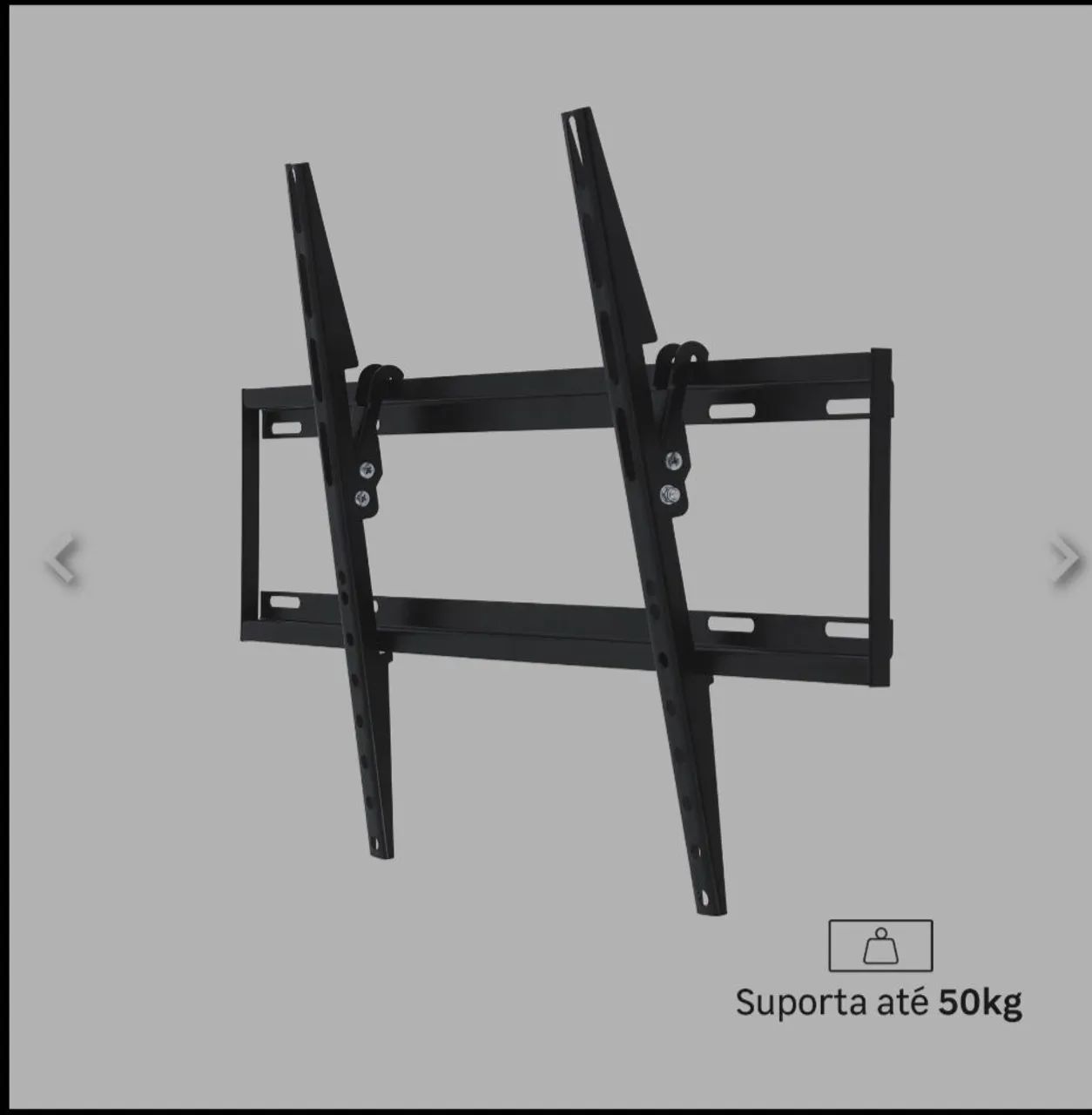 Suporte para TV Inclinável de 37" a 85" de Parede Lexman Universal Preto