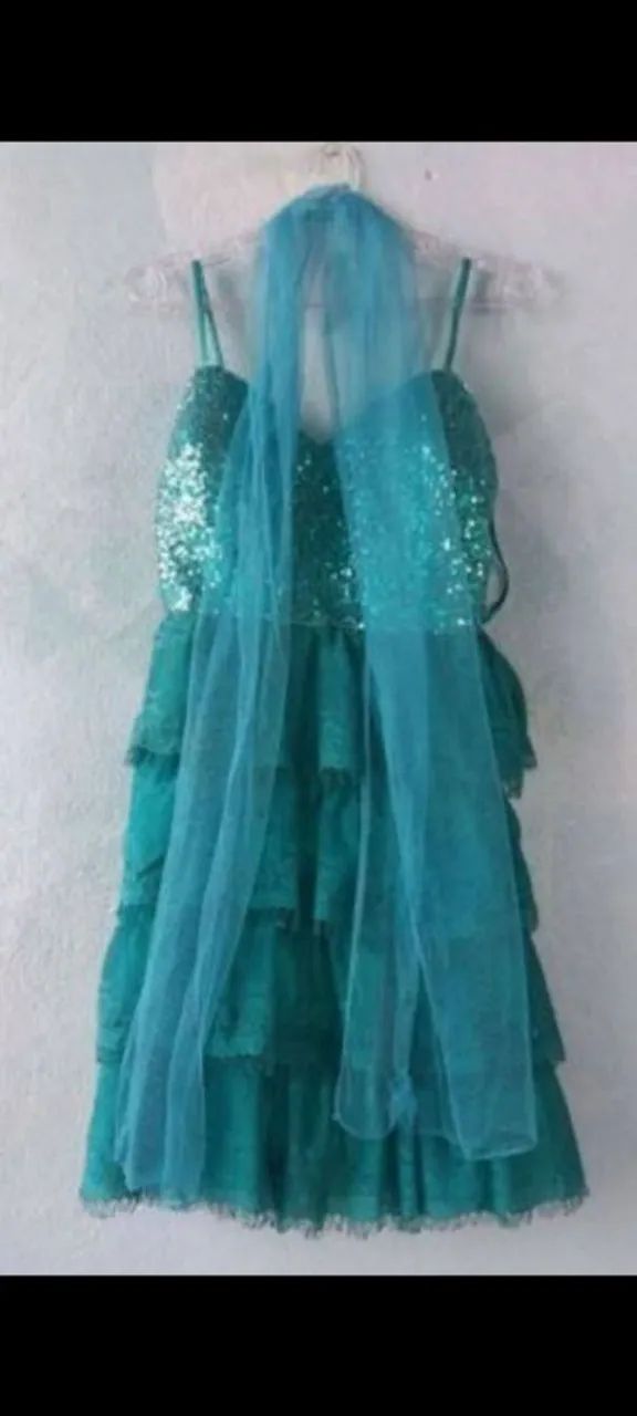 Vestido  verde/turquesa Eventos 