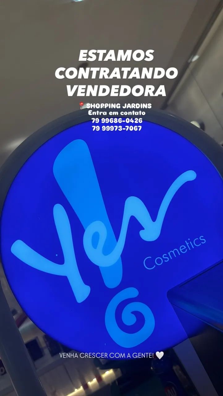 Vaga para vendedora 