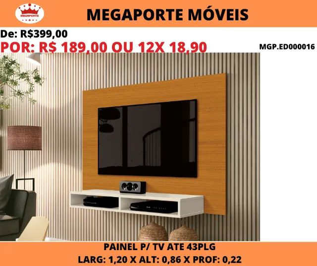 Painel Fox 1,20 para Tv até 43Plg - Foto 2